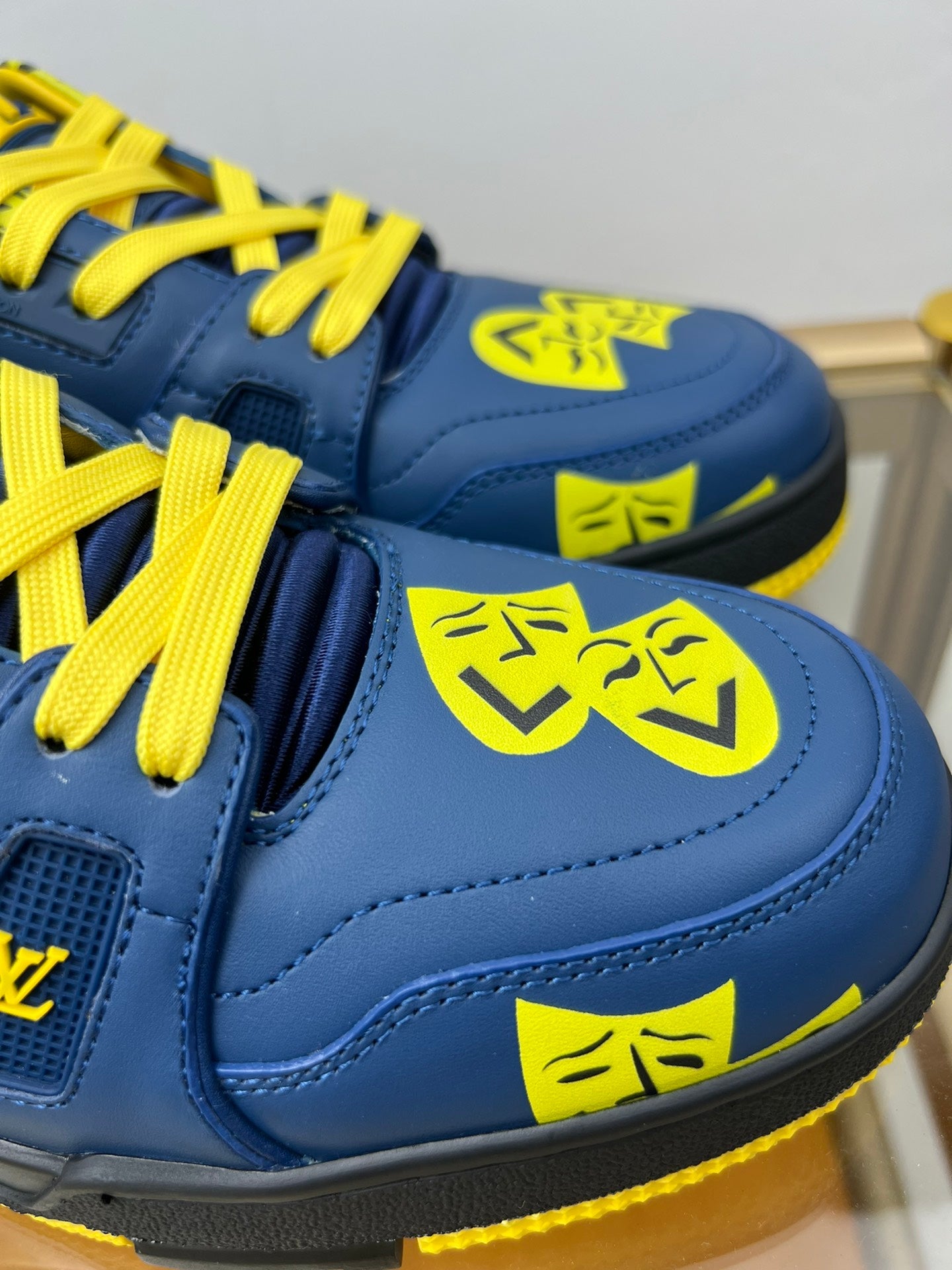 Louis Vuitton LV Trainer Navy Yellow