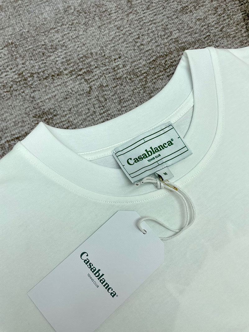 CASABLANCA Gradient Casa Logo T-Shirt White