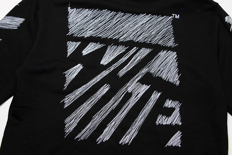 Off-White Scribble Diag-print Cotton Hoodie