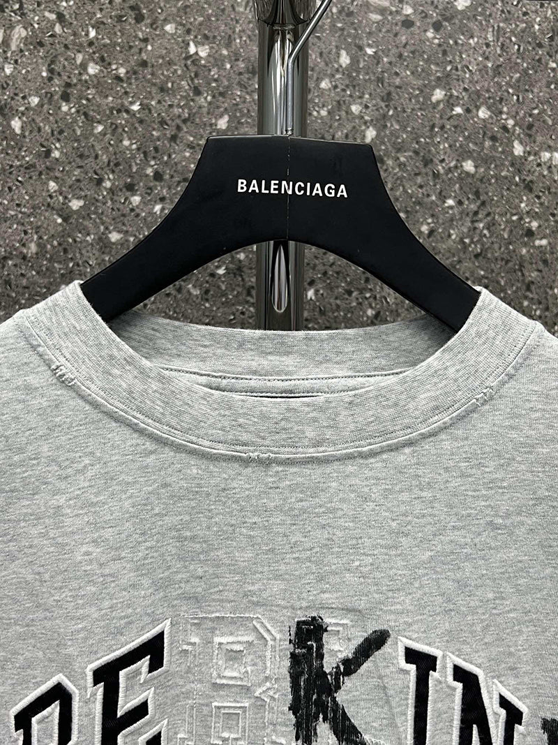 Balenciaga Be Kind Oversized T-Shirt Grey