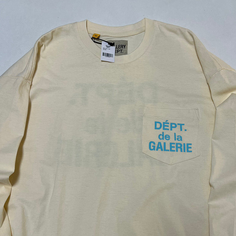 Gallery Dept. Souvenir L/S Tee Cream/Blue