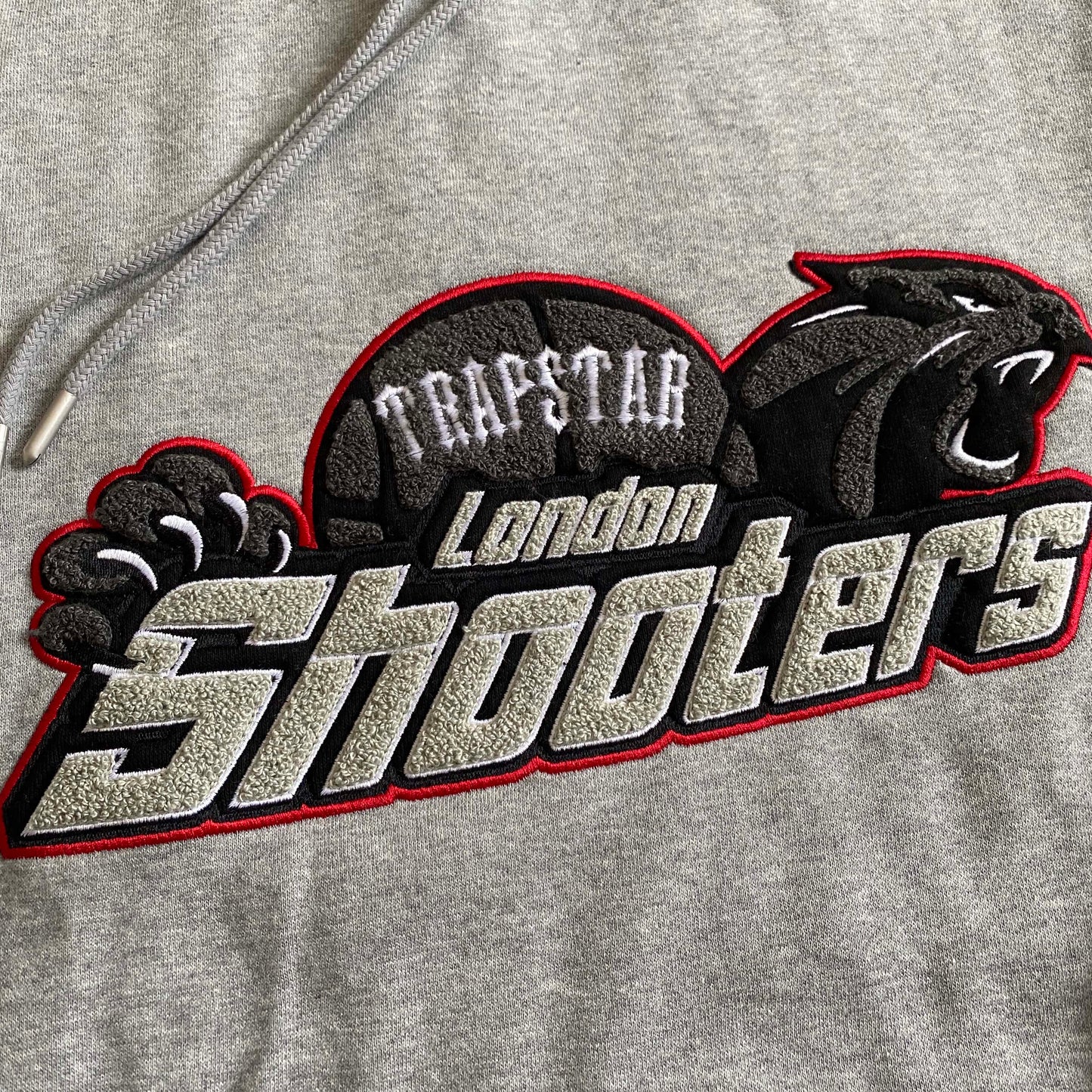 Trapstar Shooters Hoodie Tracksuit Grey/Red