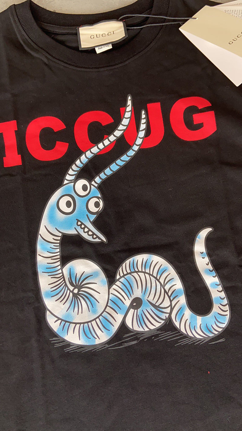 GUCCI Iccug Animal Print T-shirt