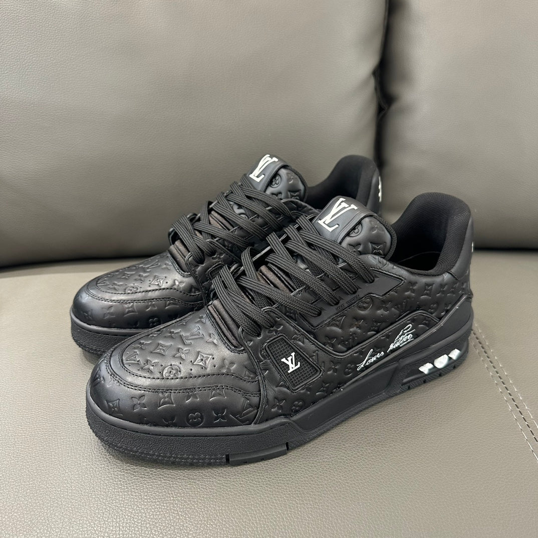 Louis Vuitton LV Trainer Black Wool