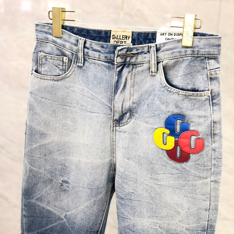 GALLERY DEPT Spring Colorful Letter Jean