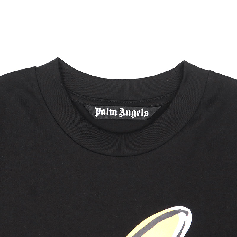 Palm Angels Leopard Banana T-Shirt Black
