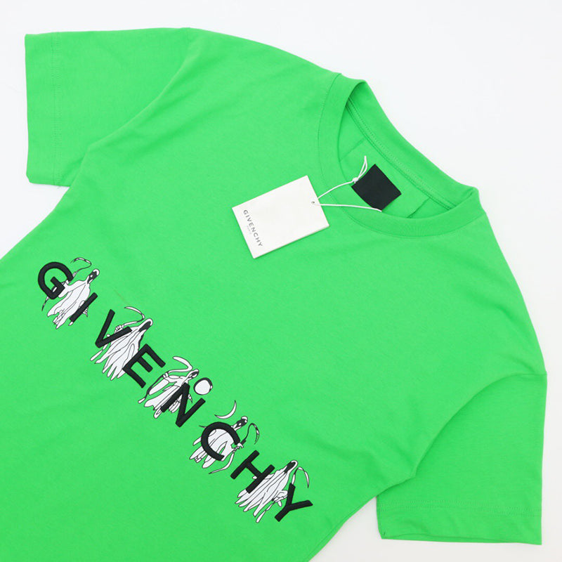 GIVENCHY X Josh Smith Reaper's Print Graphic Tee Green Apple