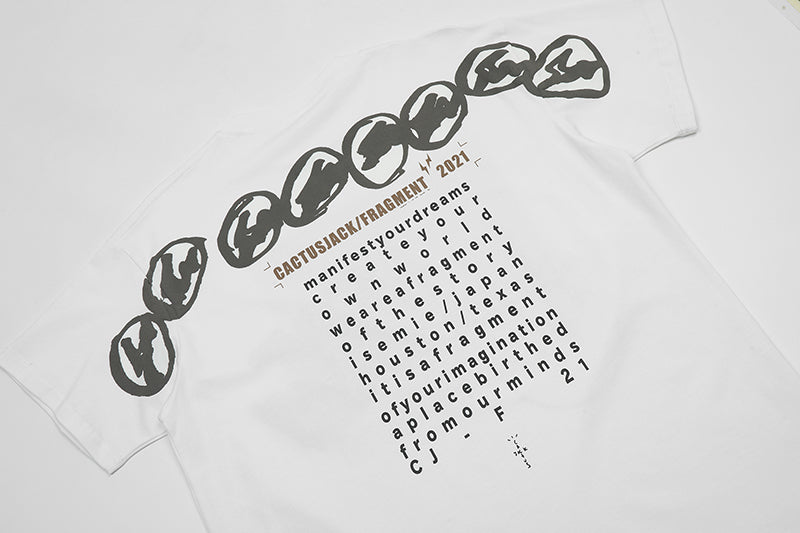 Travis Scott Cactus Jack For Fragment Manifest T-shirt