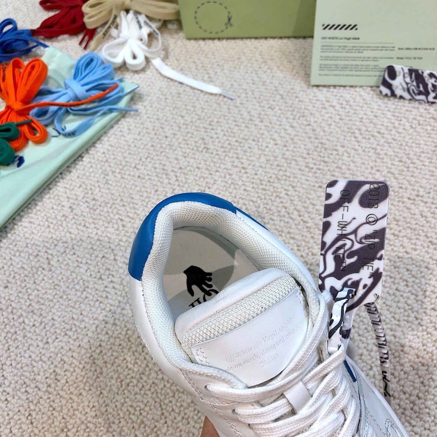 Off-White Out of Office Low 'White Blue'