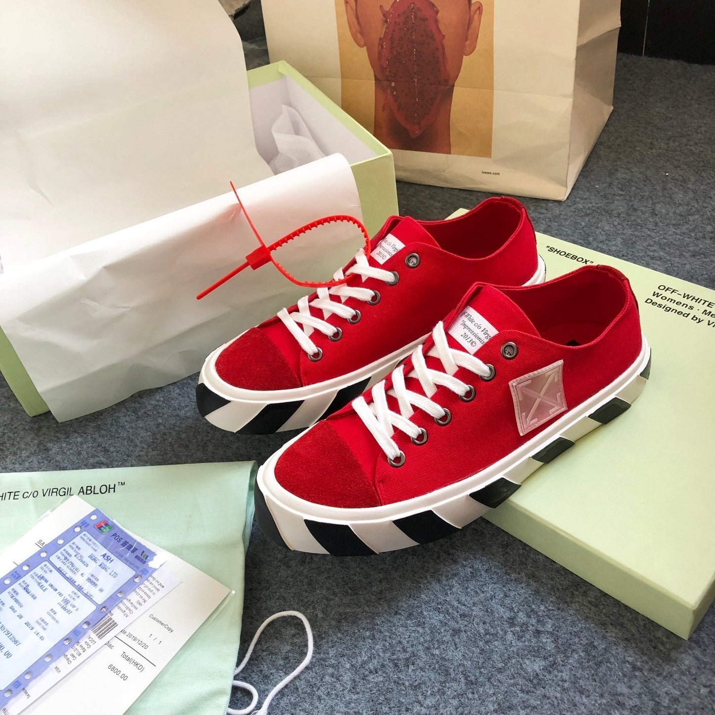 Ooff-White C/O VIRGIL ABLOH Arrow Low Top Yellow/Red/Black