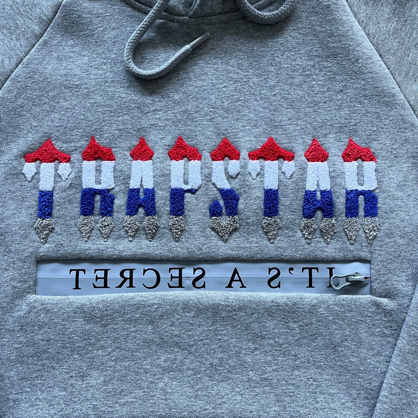 Trapstar Chenille Decoded 2.0 Hooded Tracksuit Grey Revolution Edition