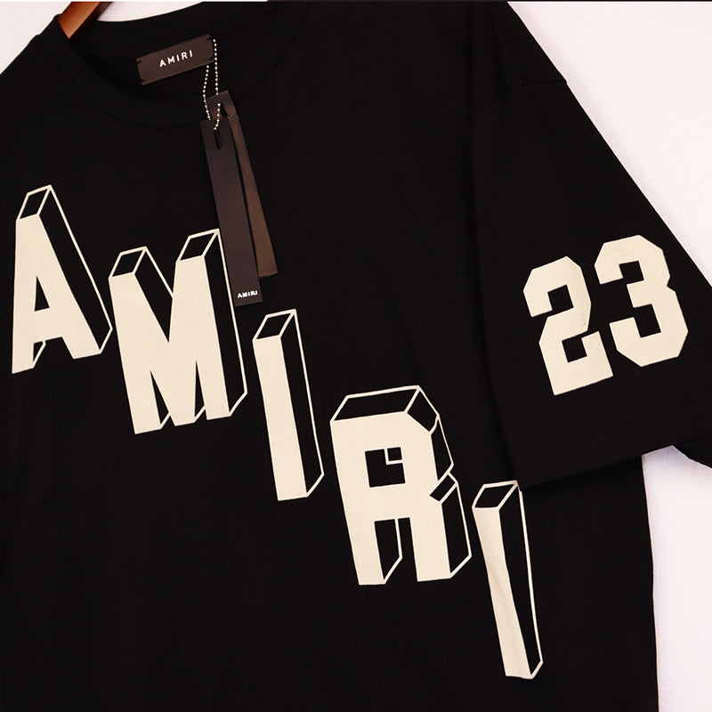 AMIRI Flocked Hockey Skater Tee Black
