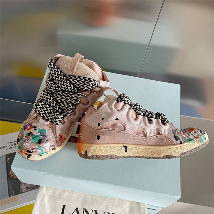 Lanvin Leather Curb Gallery Dept. Pale Pink Multi