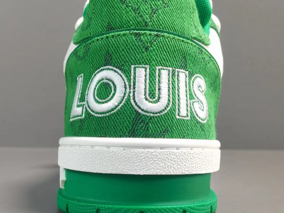 Louis Vuitton Trainer Monogram Denim Green