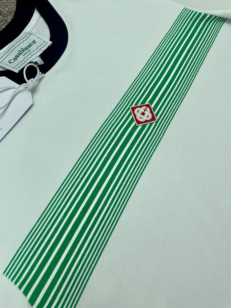 CASABLANCA Gradient Stripe Ringer T-Shirt White