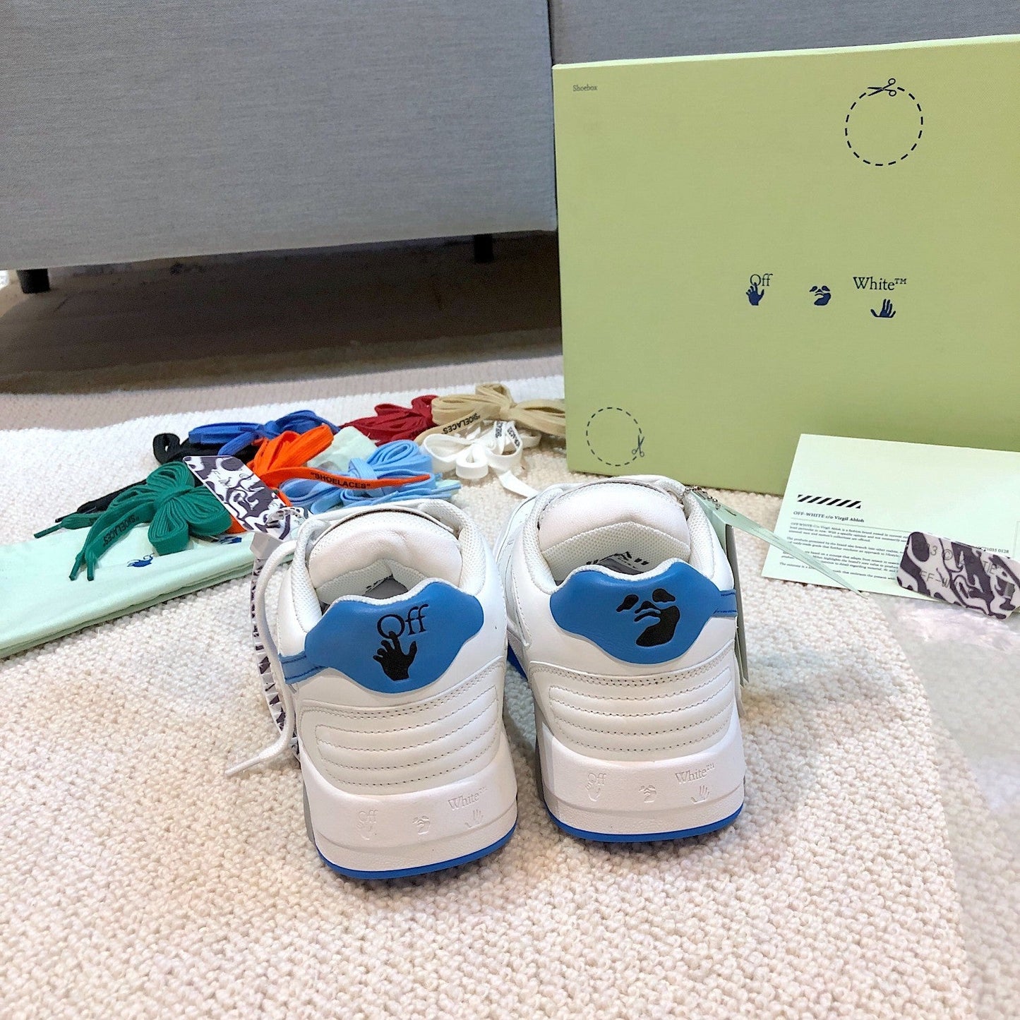 Off-White Out of Office Low 'White Blue'