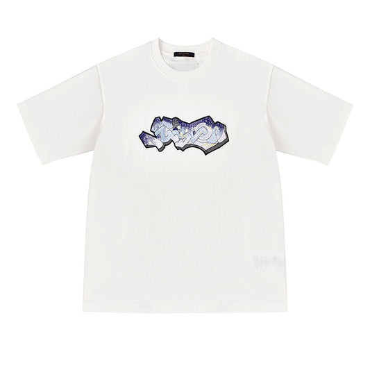 Louis Vuitton Logo Graffiti bordado White