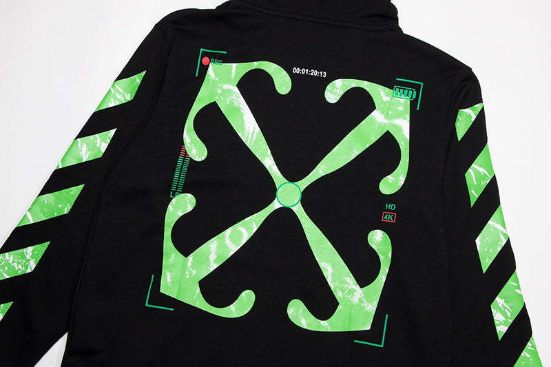 Off-White c/o Virgil Abloh Moon Cam Arrow Skate Hoodie Black