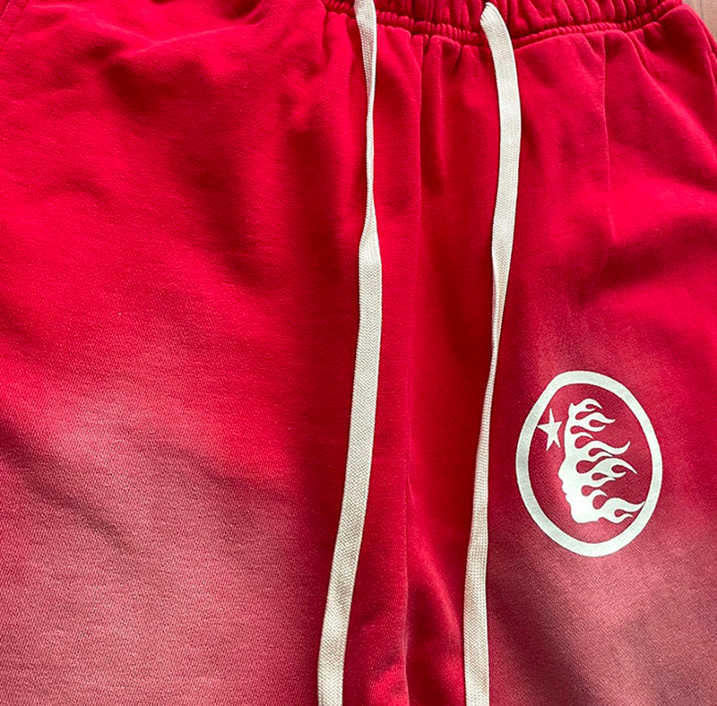 Hellstar Studios Racer Flare Sweatpants Red