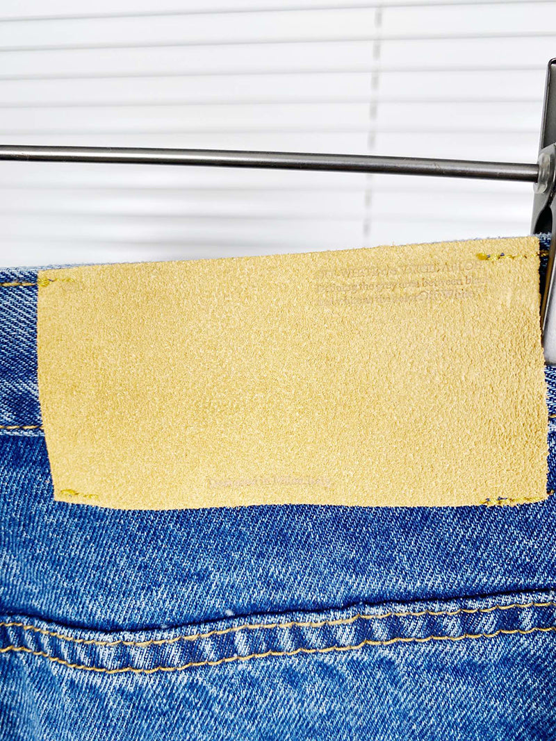 Off-White  Logo Patch Straight Leg Jeans