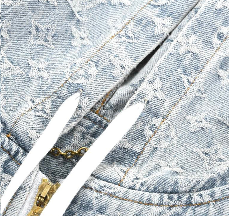 Louis Vuitton x NBA Zip-Through Hoodie Blue