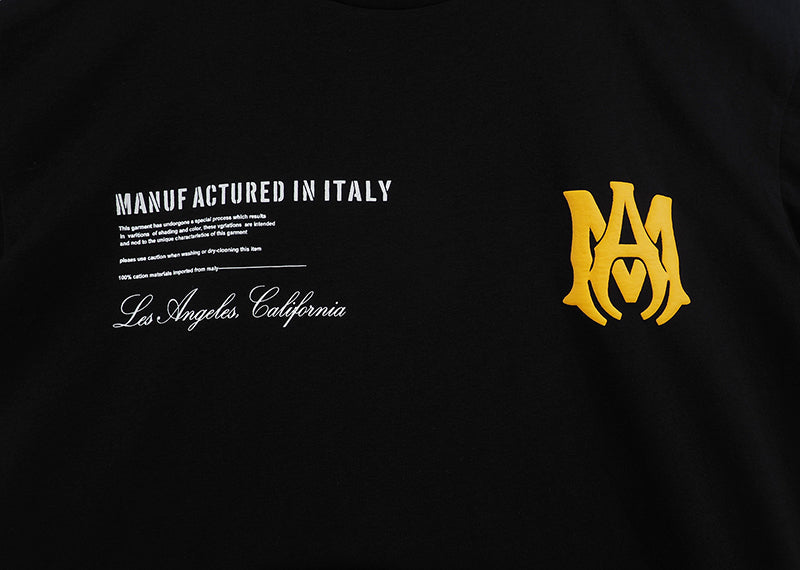 AMIRI Military specs stencil Black T Shirt