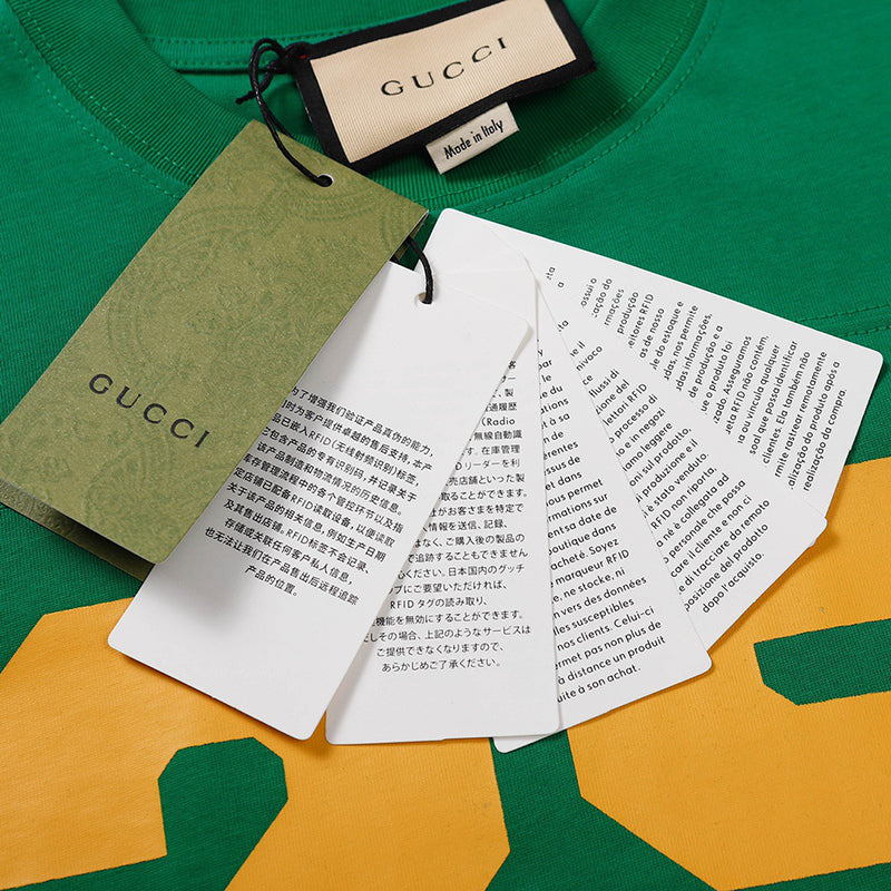 GUCCI 25 Eschatology T-Shirt (Green/Yellow)