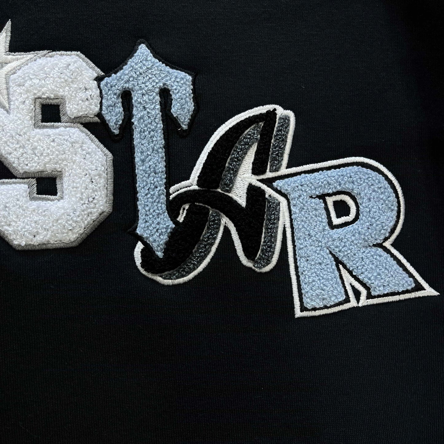 Trapstar Wildcard Chenille Hoodie Tracksuit Black Monochrome Edition