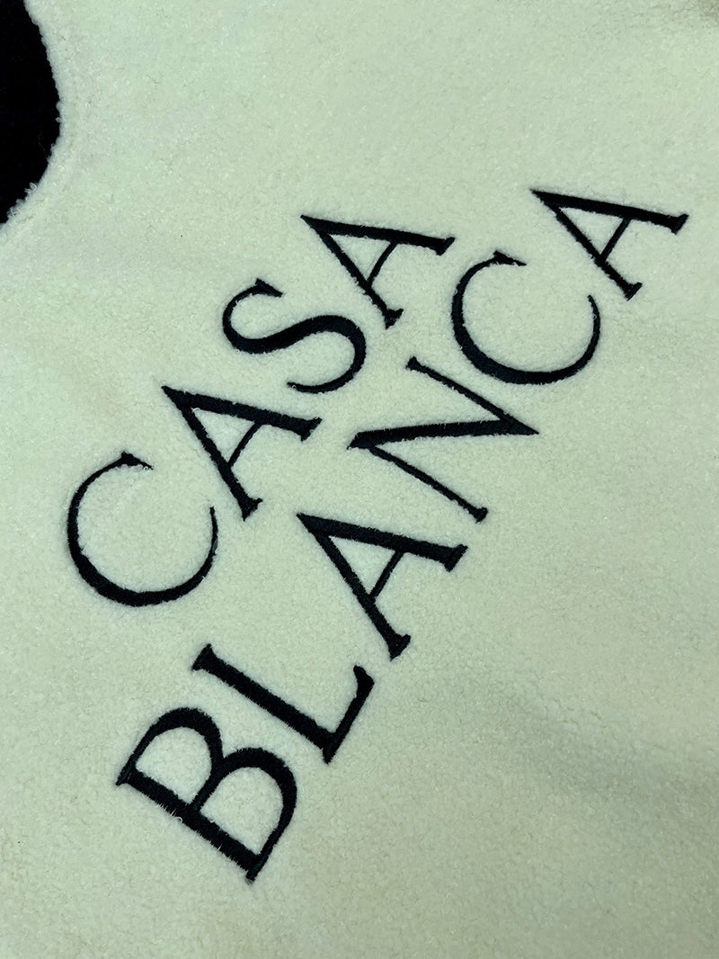 Casablanca Colourblock Embroided Sweatshirt White