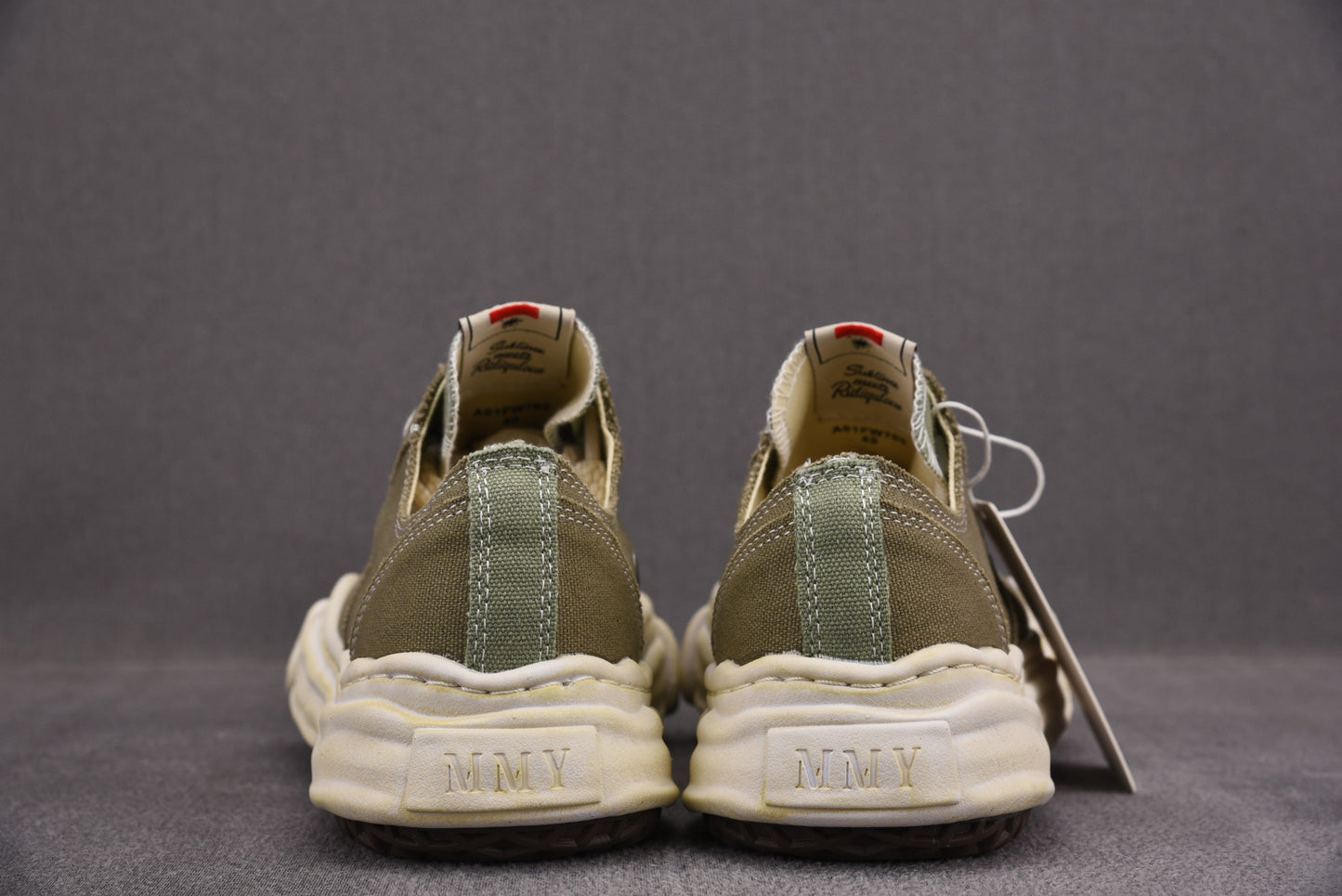 Maison Mihara Yasuiro Baker OD OG Sole Canvas Low Green