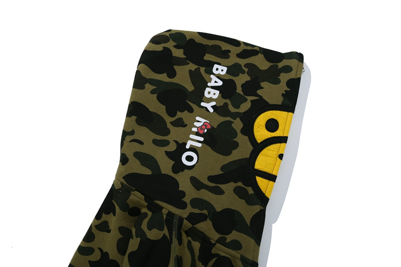 BAPE x Sanrio Milo Hello Kitty Split Face 1st Camo Full Zip Hoodie