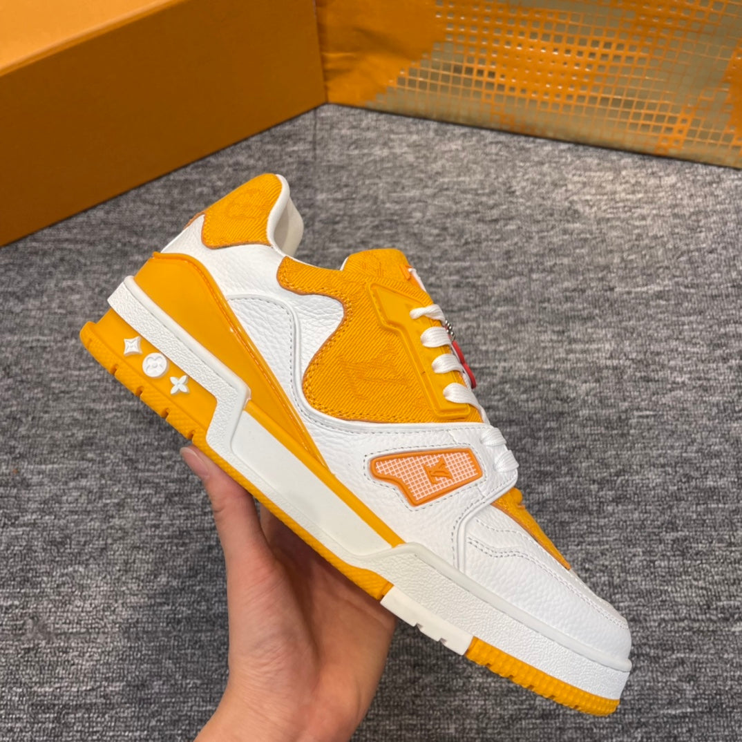 Louis Vuitton LV Made Trainer Monogram Denim White Yellow