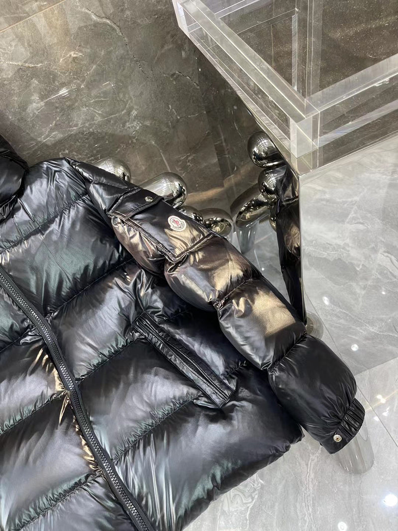 Moncler Ecrins Black Nylon Down Jacket