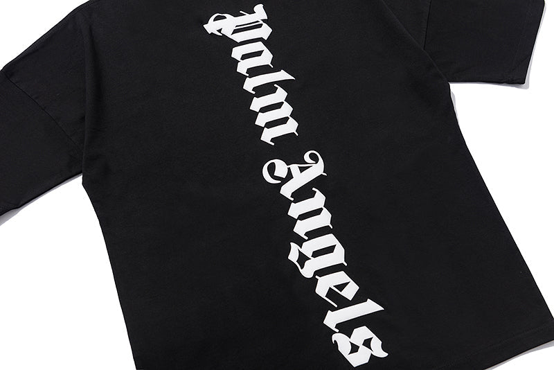 Palm Angels Vertical Logo T Shirt Black