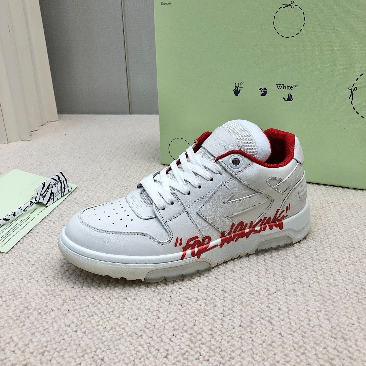 Off-White Out of Office 'For Walking - White Red'