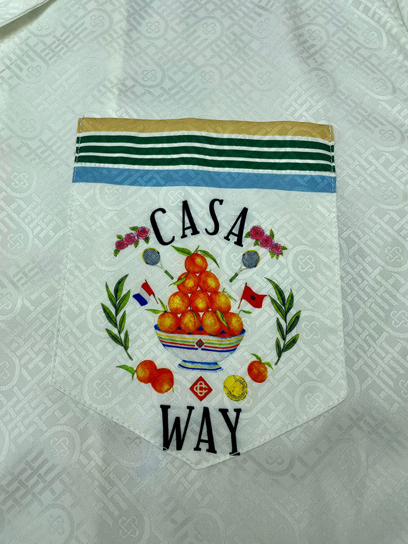 CASABLANCA Casa Way Printed Silk Shirt