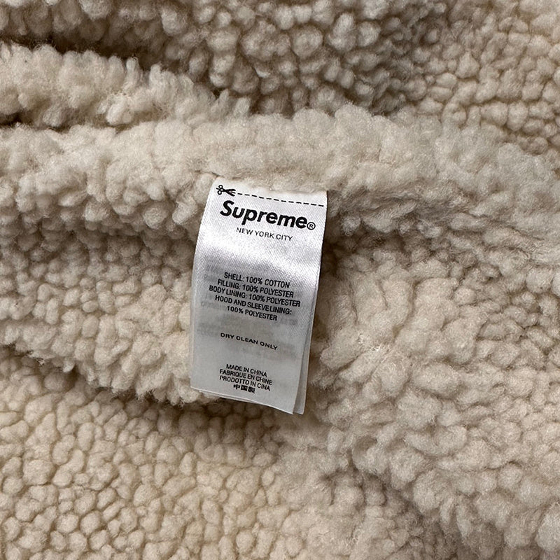 Supreme Faux Shearling Lined Bomber Jacket Denim