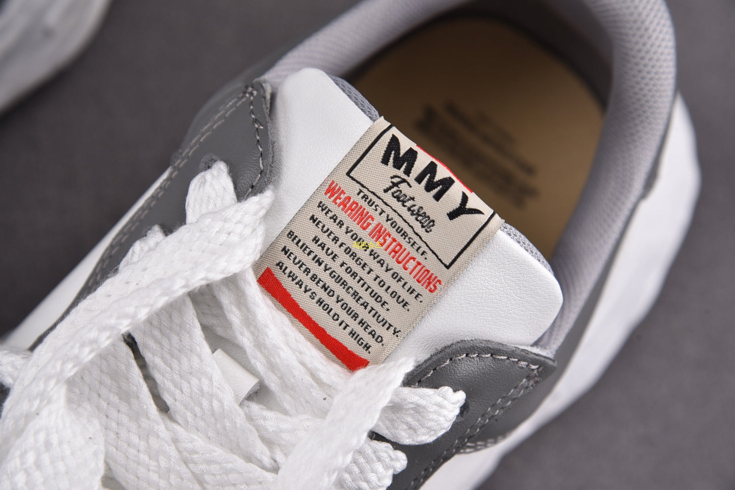 Maison Mihara Yasuiro Wayne Low OG Sole Leather - GREY/WHITE