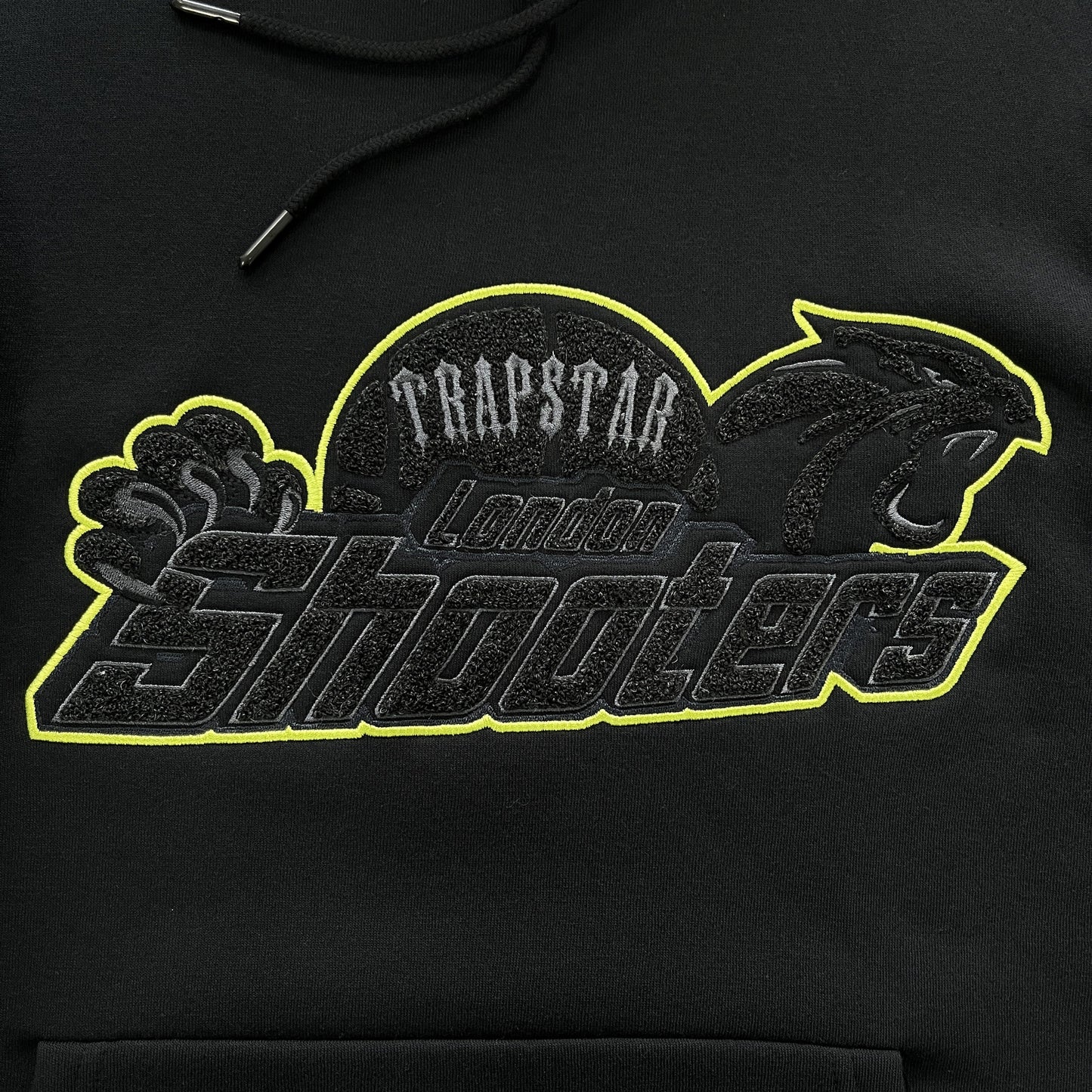 Trapstar Shooters Hoodie Tracksuit Black/Lime