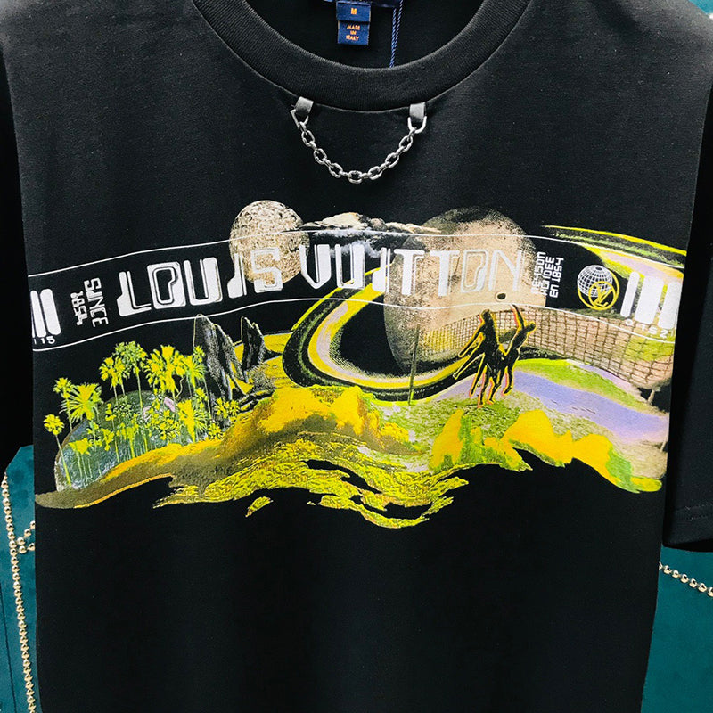 Louis Vuitton Cosmic Volleyball Print T-Shirt
