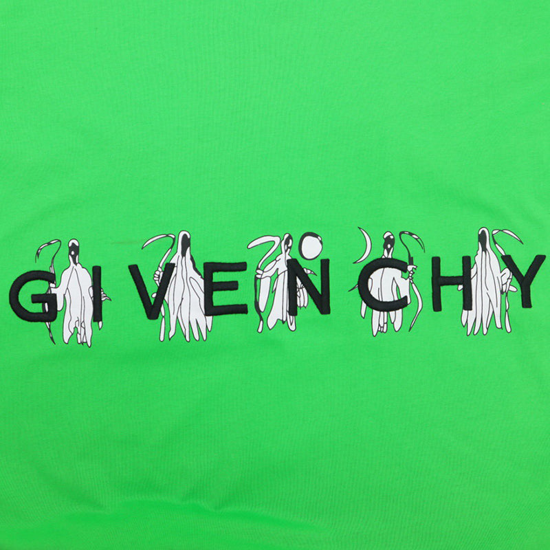 GIVENCHY X Josh Smith Reaper's Print Graphic Tee Green Apple