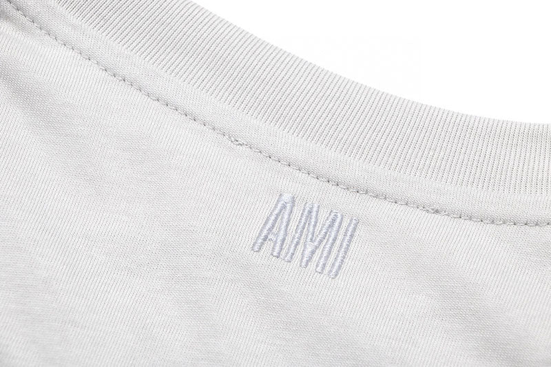 AMI Paris logo-patch Cotton T-shirt White