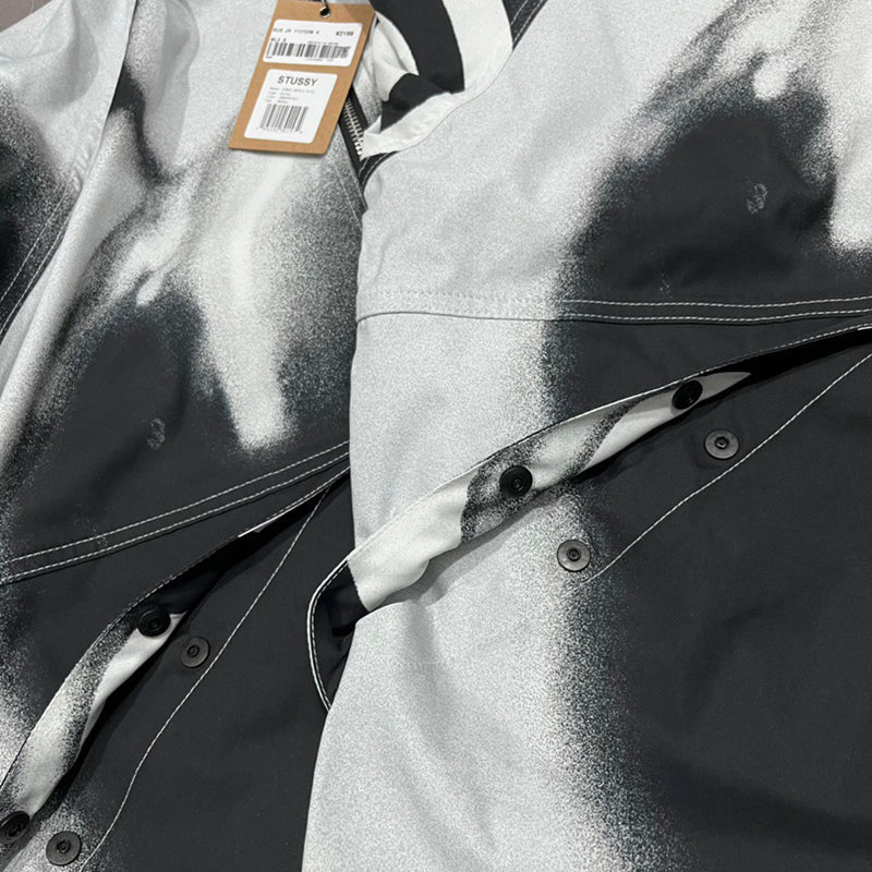 Stussy 8 Ball Beach Shell 'Grayscale'