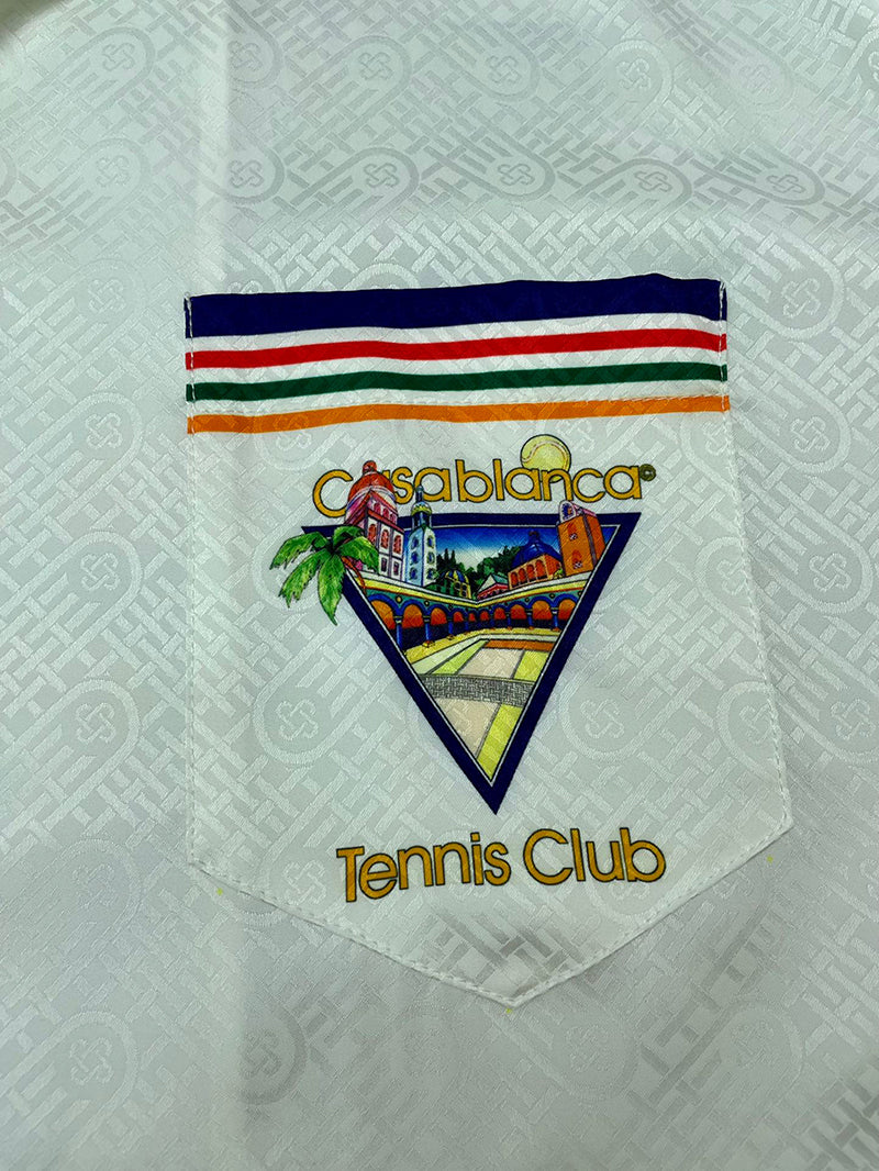 CASABLANCA Tennis Club IconSilk Shirt