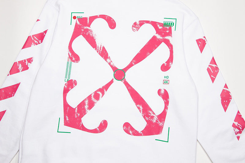 Off-White c/o Virgil Abloh Moon Cam Arrow Skate Hoodie White