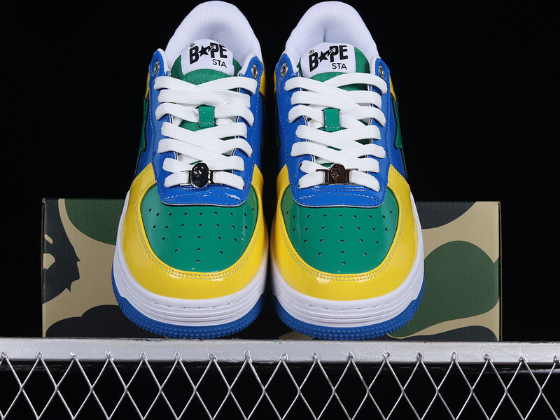 A Bathing Ape Bape Sta FS-001 Low 'Yellow Blue Green'