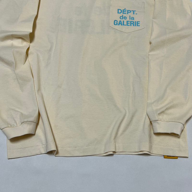 Gallery Dept. Souvenir L/S Tee Cream/Blue