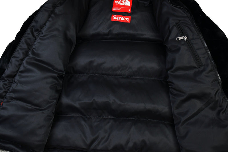 SUPREME X The North Face Faux-Fur Jacket Black