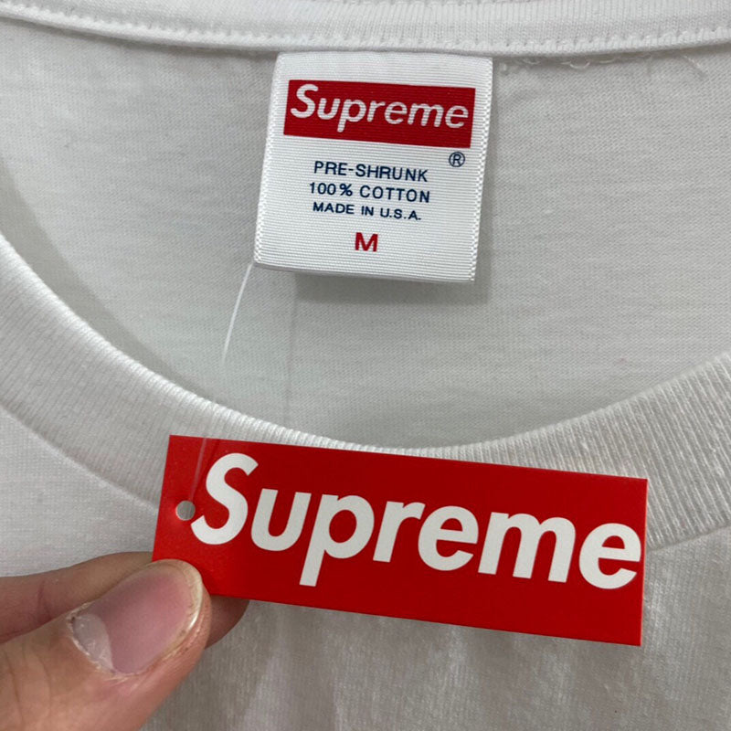 Supreme Cross Box Logo Tee White - FW20