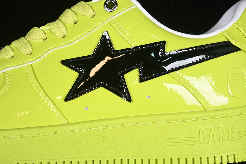 A Bathing Ape Bape Sta #2 Yellow Patent